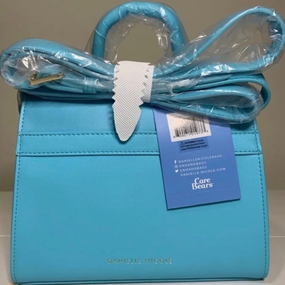 Danielle Nicole Blue Backpack with Cloud and Rainbow Design - Picture 4 of 5